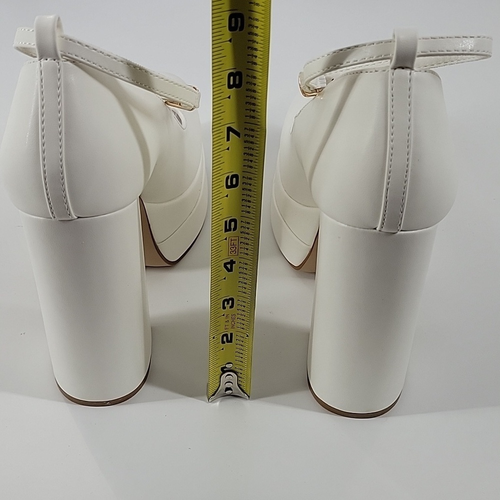 White Platform Heels New - Picture 13 of 16